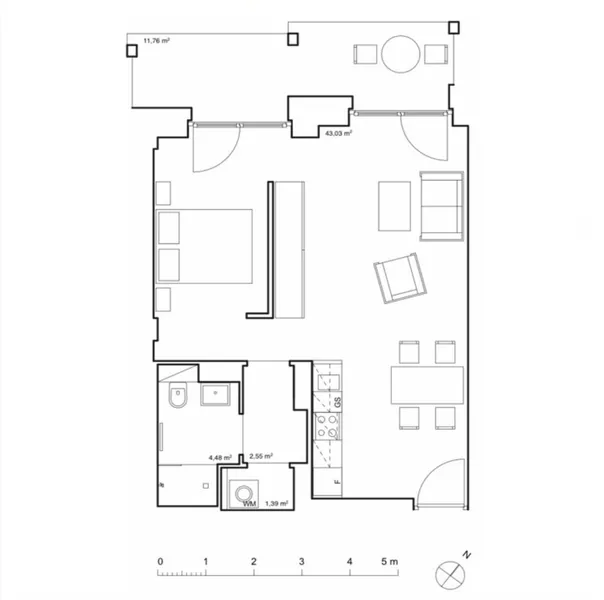Möbilierte Wohnung zur befristeten Untermiete — photo 1